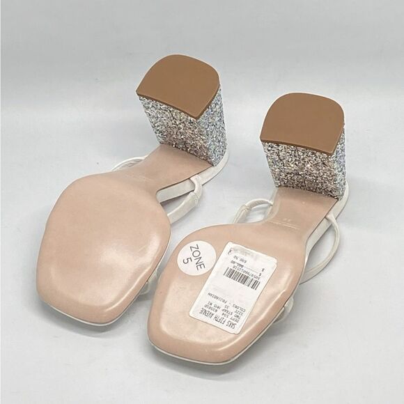 Miu Miu Glitter High Block Heel Sandals size 35 - Picture 15 of 16